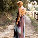 Vestido Adei Deriva, vestido largo de invitada de boda en gasa estampada Print Deriva, otoño 2026 - vista 2