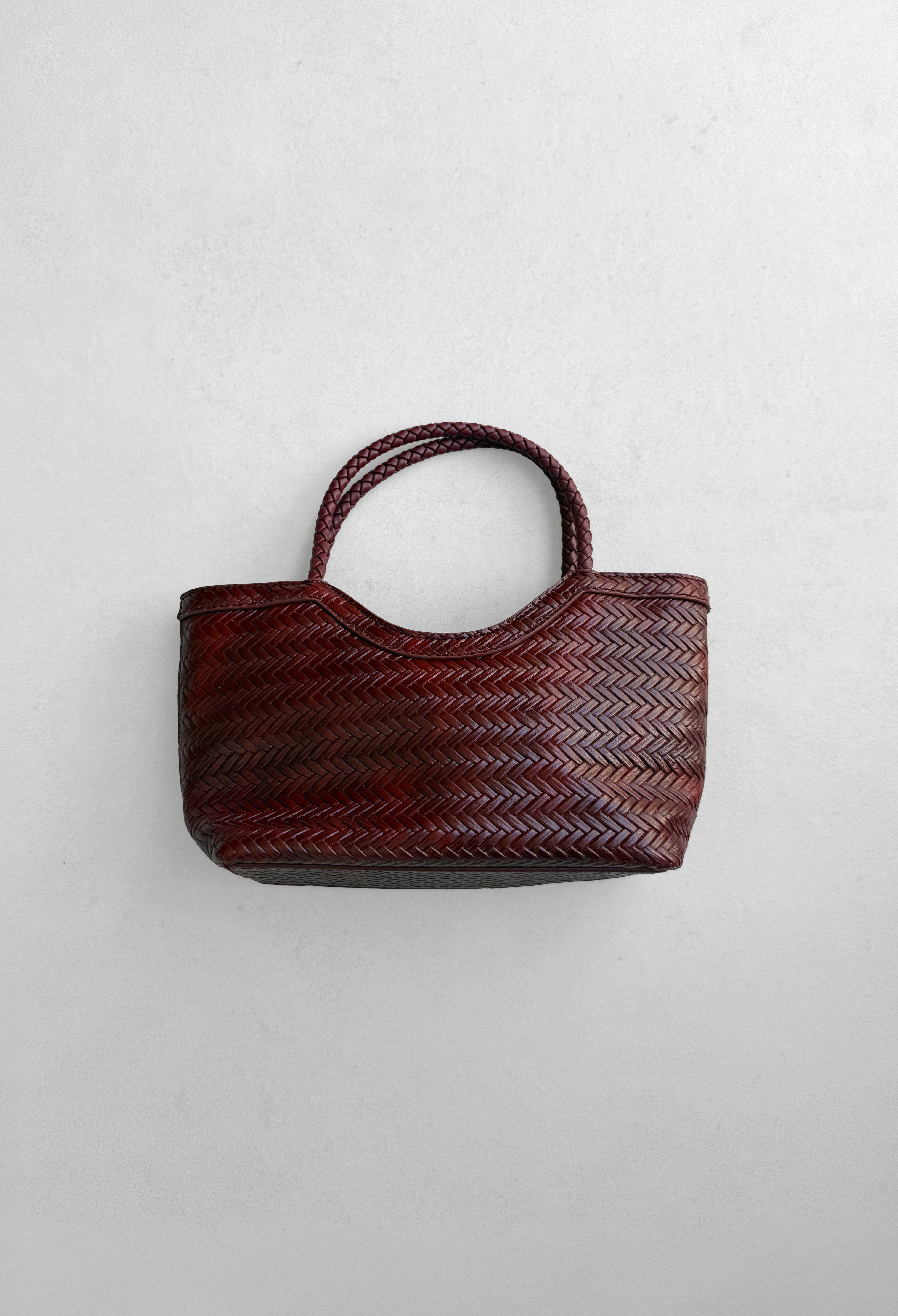 Bolso Espiga pequeño granate, otra vista