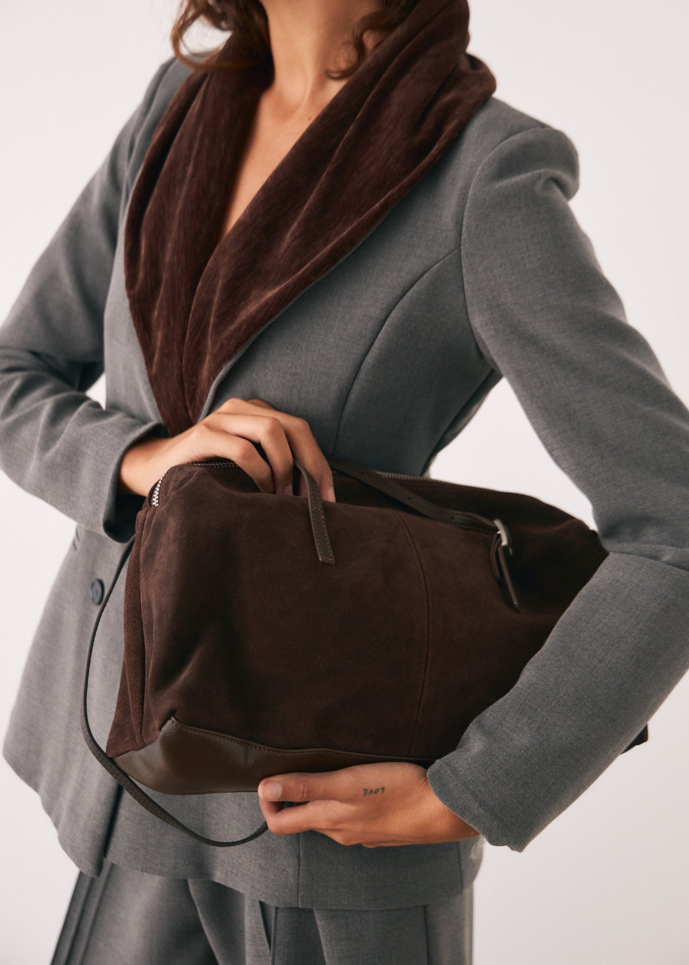 Bolso shopper marrón de closet BCN