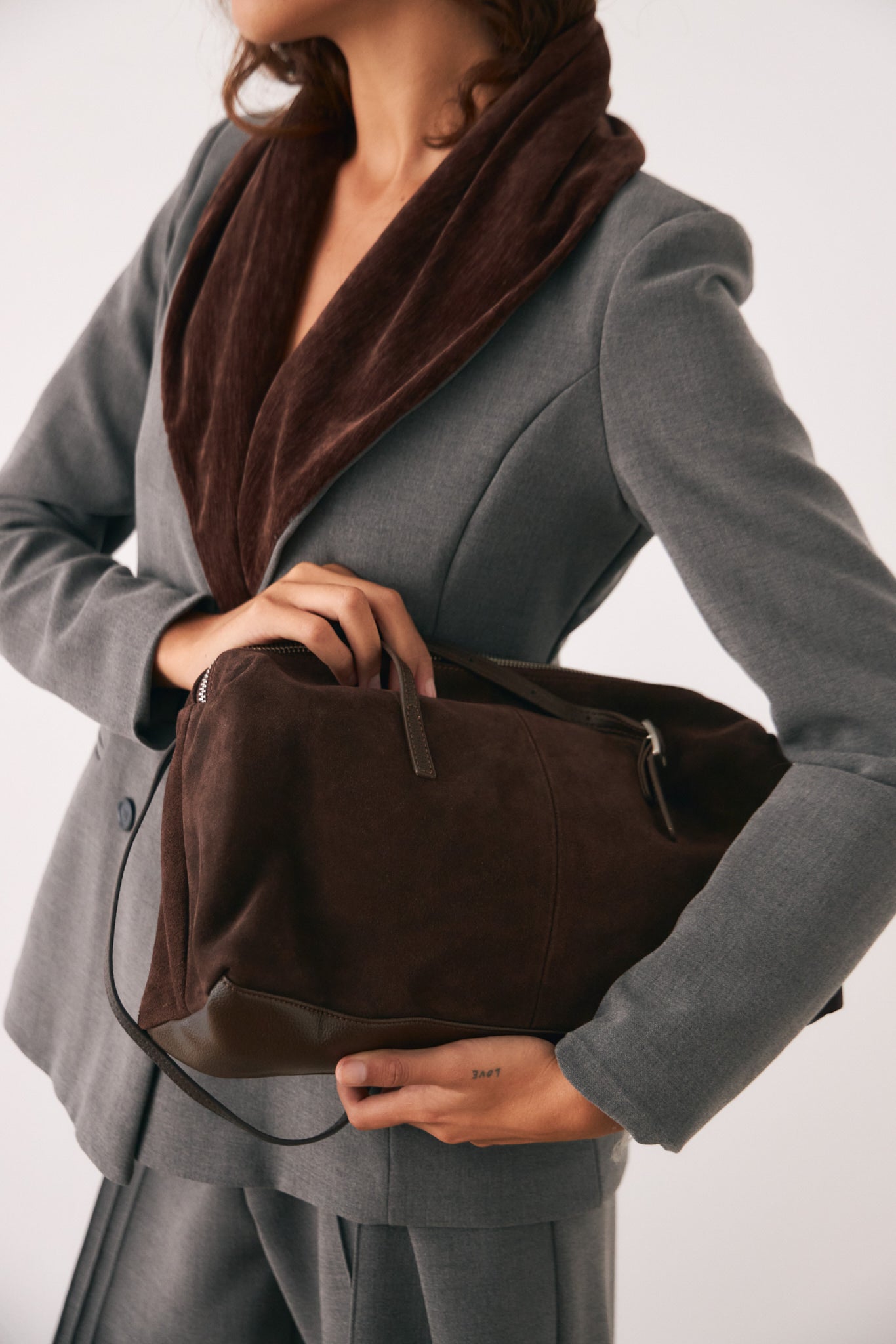 Bolso shopper marrón de closet BCN