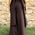 Pantalón Mara Marrón, pantalón de invitada de boda en tejido bielástico, otoño 2026 - vista 2