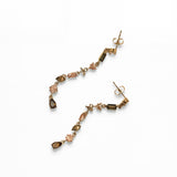 Pendientes Mirror marrones, otra vista