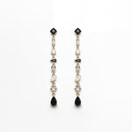 Pendientes Mirror negros, otra vista