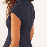 Top Eri efecto denim, vista de espaldas